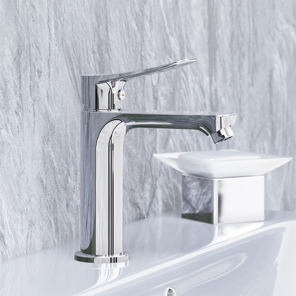 220220000 смеситель для умывальника (картридж 25мм) Damixa Apollo - Вид №1