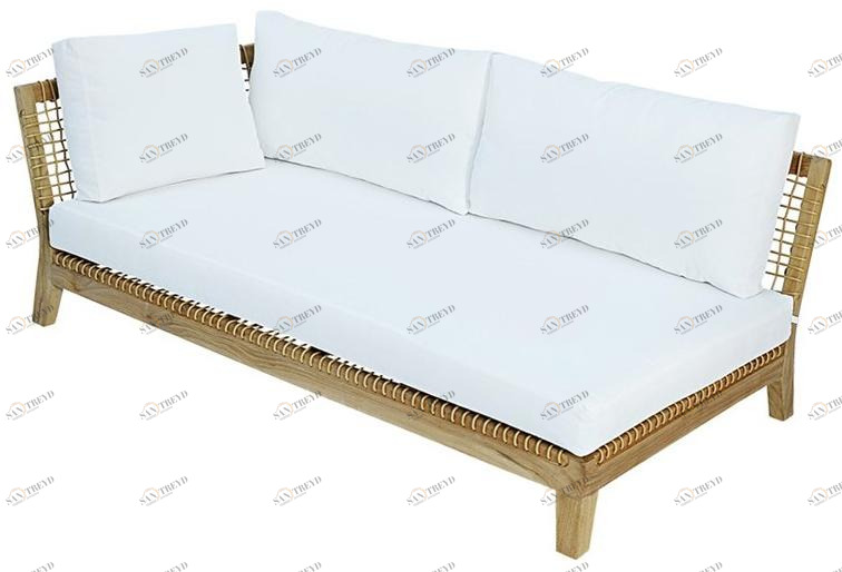 cbdesign Правый / левый модуль для модульного дивана из тика Vienna Tj 384 / 385