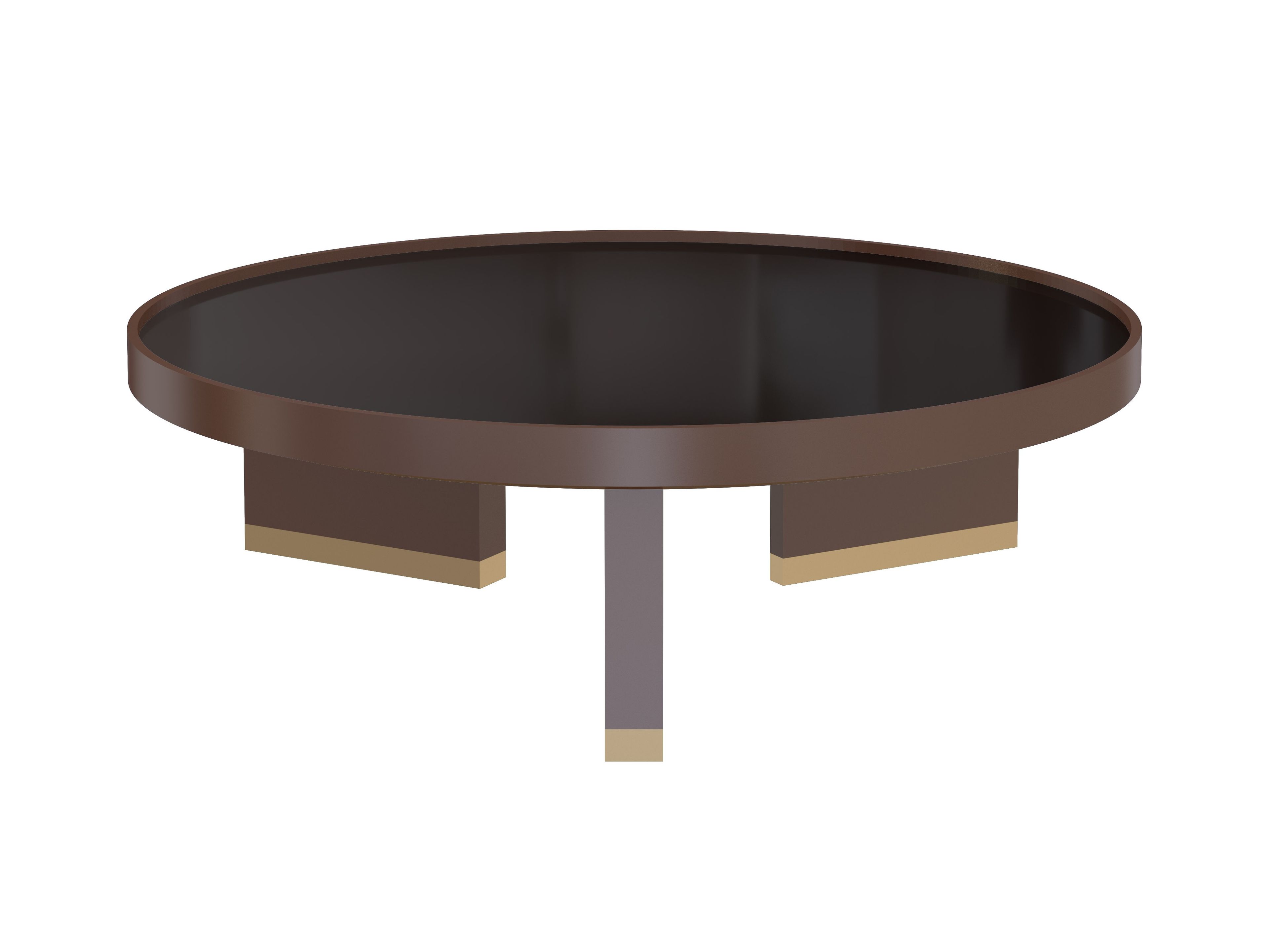 Низкий журнальный столик из дерева и стекла GUERRA VANNI Iconic ARCH-00052267