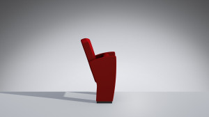 Кресло для аудитории из ткани