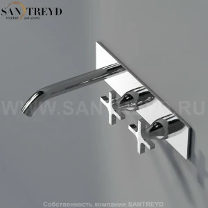 Встроенный смеситель ARUB1087S MEMORY для ванны хромированный