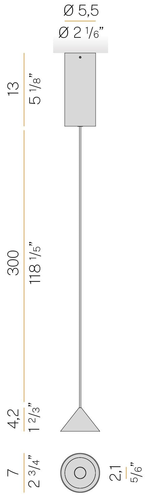 Литой алюминиевый светодиодный подвесной светильник Panzeri Rendez-vous ARCH-00075833 - Вид №10