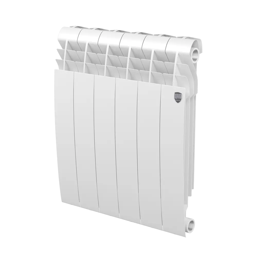Радиатор секционный Royal Thermo Biliner 350/87 6 секций боковое подключение биметалл белый 82758174 STLM-2003956 - Вид №1