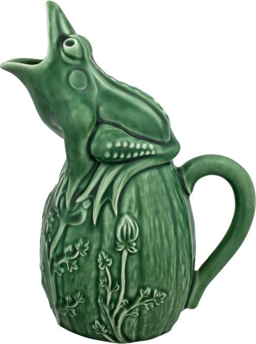 10581684 Bordallo Pinheiro Кувшин Bordallo Pinheiro Лягушка 1,4л, керамика, зеленый Керамика 