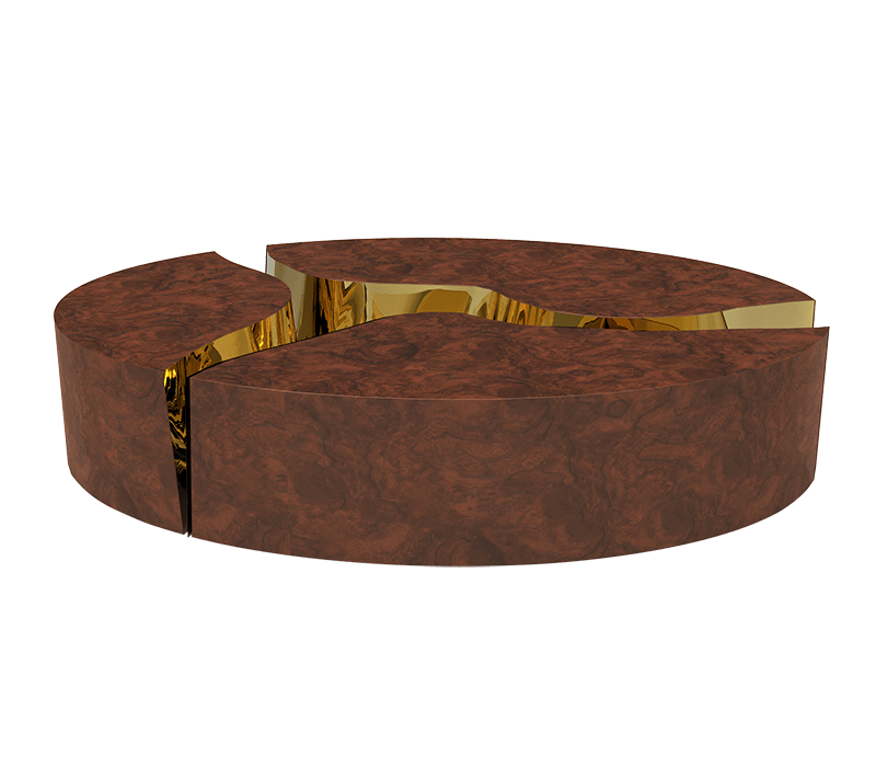 0-114 Овальный центральный стол Lapiaz из орехового дерева Boca Do Lobo  - Вид №8