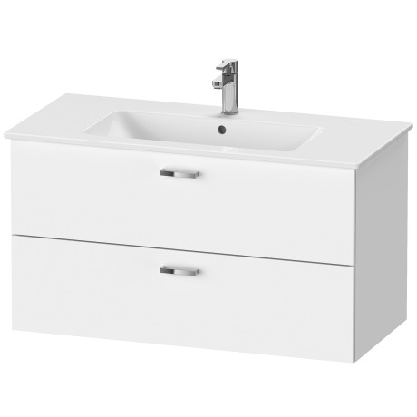 XB612205353 Тумбочка подвесная XBase #XB6122 1000 x 475 мм Каштан темный, декор Duravit  - Вид №2