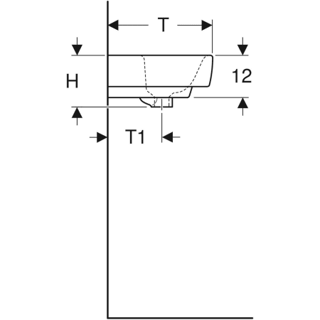 501.718.00.1 Hакладная раковина Geberit Renova Plan Geberit  - Вид №4
