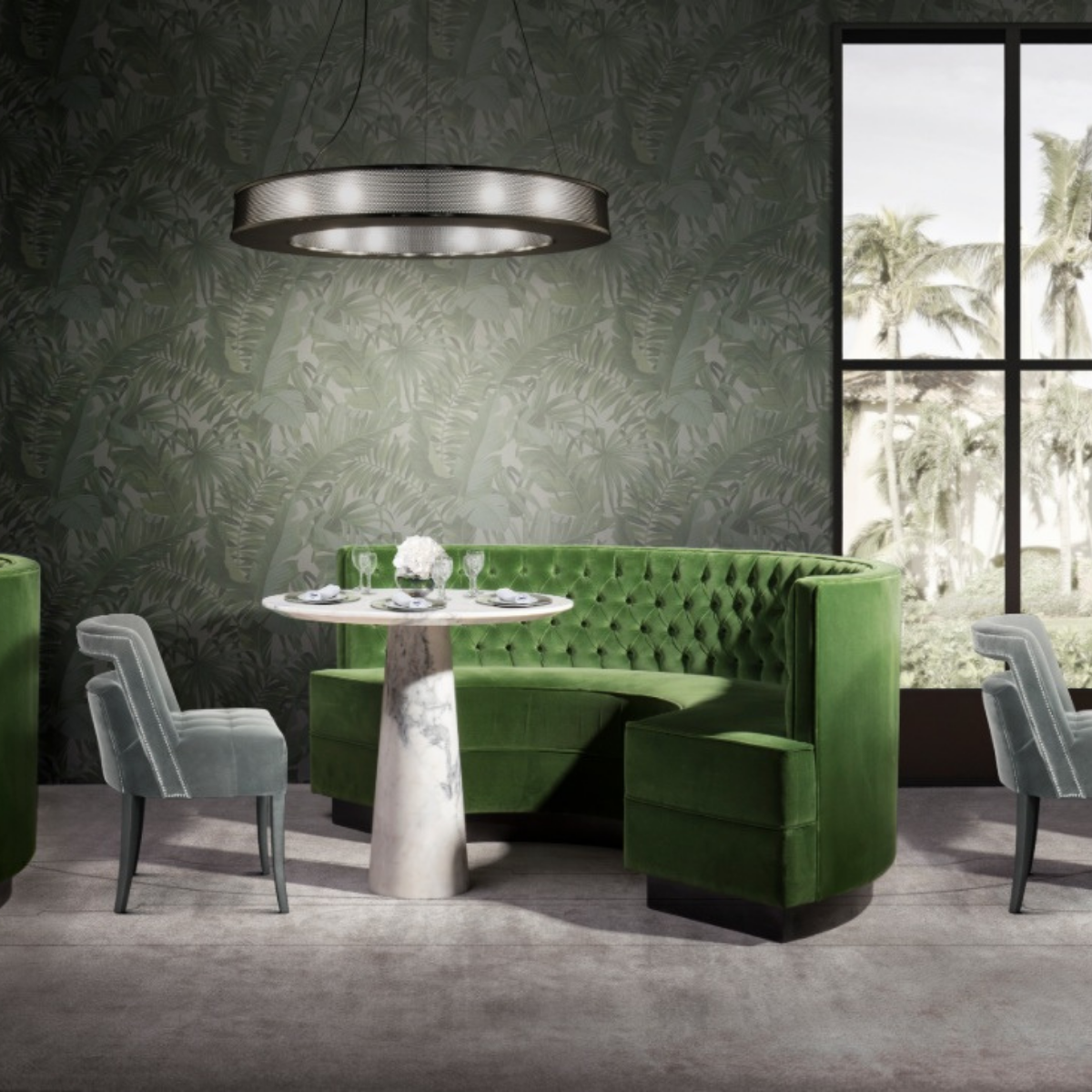 Диваны Bourbon Round Sofa Covethouse BRABBU  - Вид №5