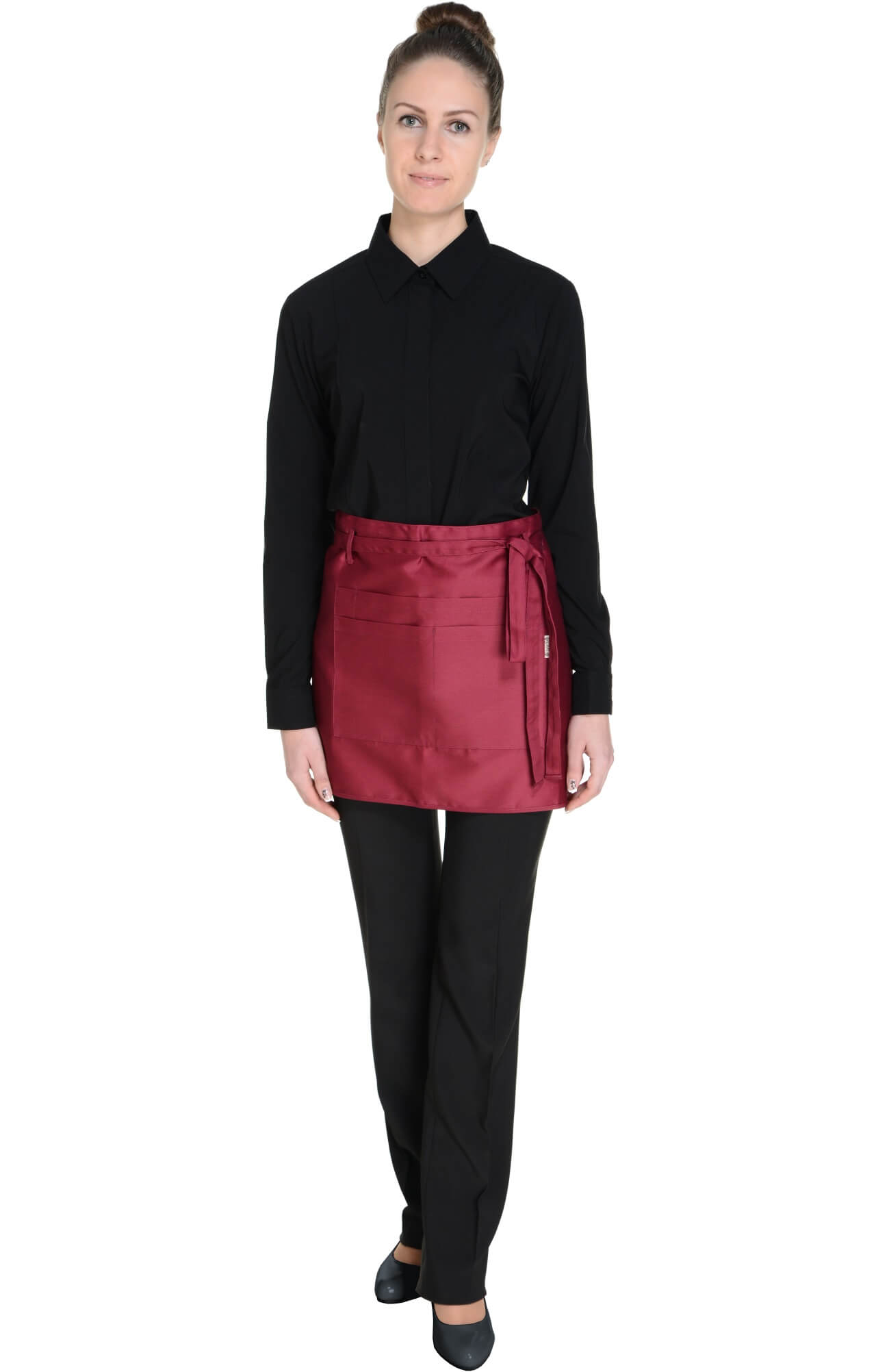 59926 Фартук  укороченный, цвет burgundy BARISTA  Одежда для официантов  размер  - Вид №13