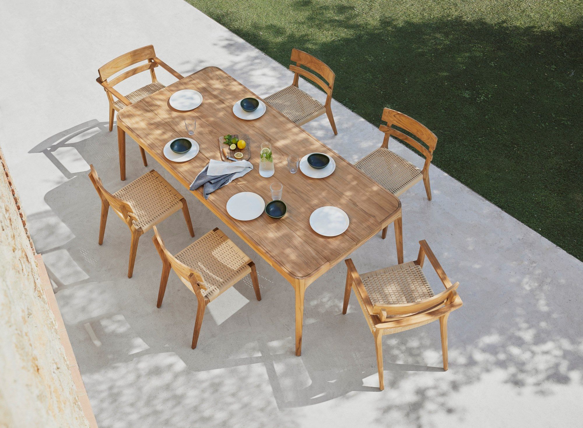 Прямоугольный садовый стол из тикового дерева POINT Paralel ARCH-00059841 - Вид №4