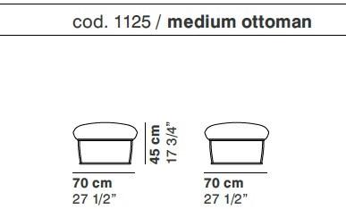 La Cividina Пуф из мягкой ткани Bernard sun-id-1353830 - Вид №2