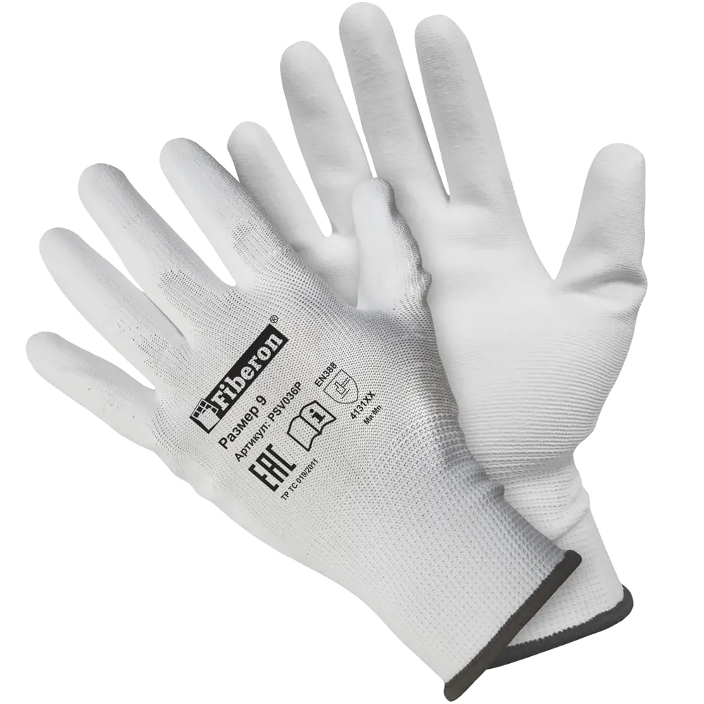 Fiberon: Универсальные рабочие перчатки с полиуретановым покрытием для точных работ 82820920 STLM-0036529