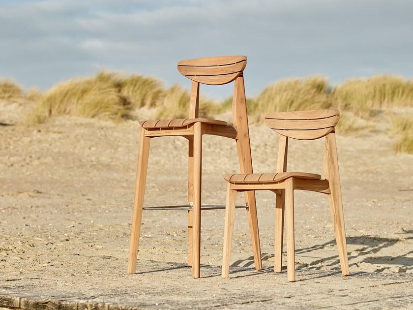 Wildspirit Высокий деревянный табурет с подставкой для ног Ink sun-id-1470079 - Вид №2