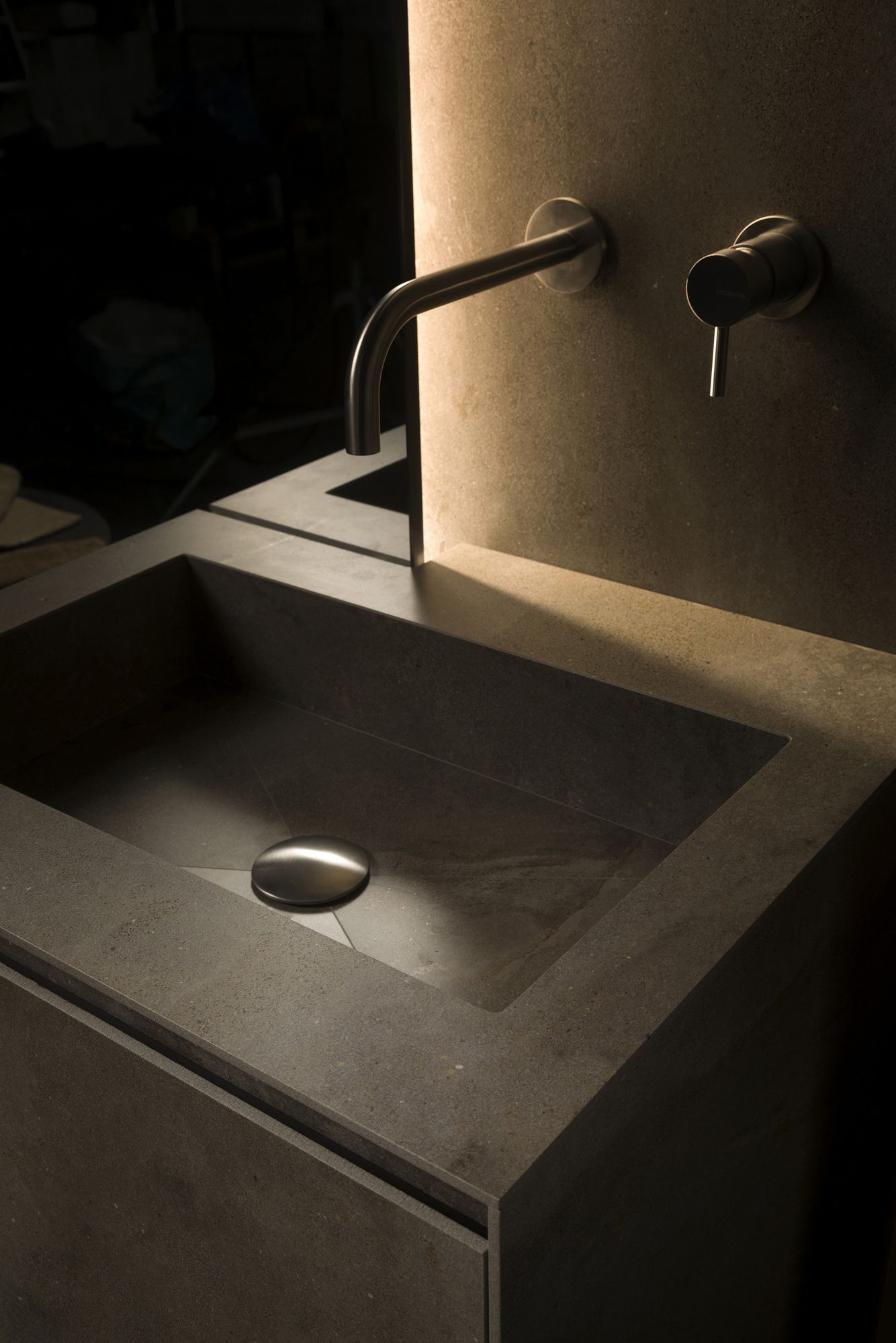 Напольная раковина из керамогранита со встроенной раковиной MODULNOVA Skill ARCH-00147499 - Вид №2