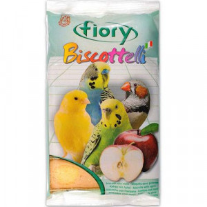 Т00001591 Лакомство для птиц Бисквиты с яблоком 30г Fiory