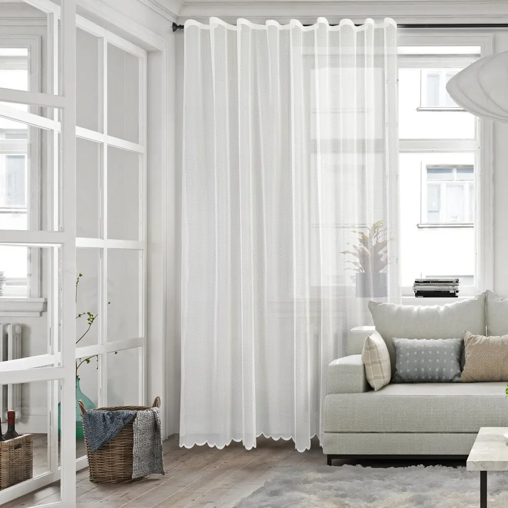Тюль 1 м/п Emma сетка 300 см цвет бежевый 85342208 STLM-2166828 AMAZONTEXTILE  - Вид №4