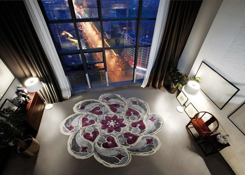 Italy Dream Design Круглый шелковый ковер с узором sun-id-1488782 - Вид №1