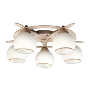 Потолочная люстра Omnilux OML-50517-05 OMNILUX OML-5051 183137 Белый