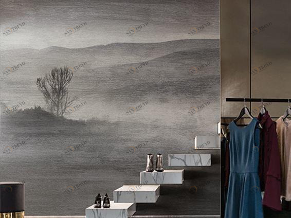 Wall&decò Пейзаж обои Contemporary wallpaper 2017 sun-id-1510518