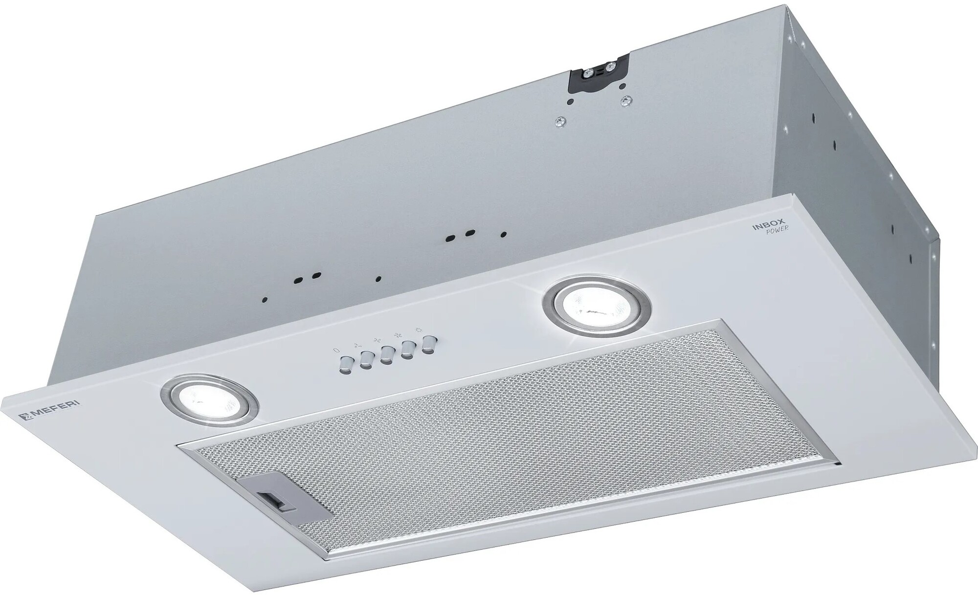 9168683 Вытяжка полновстраиваемая Meferi INBOX60WH POWER белый STDN-0027913 - Вид №3
