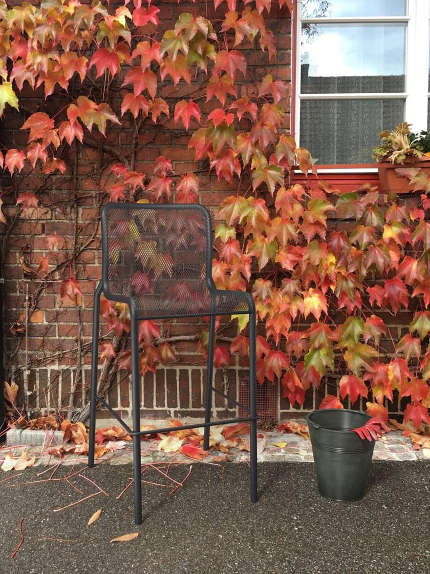 COLOS Высокий табурет из крашеного металла со спинкой Momo net sun-id-1480877 - Вид №1