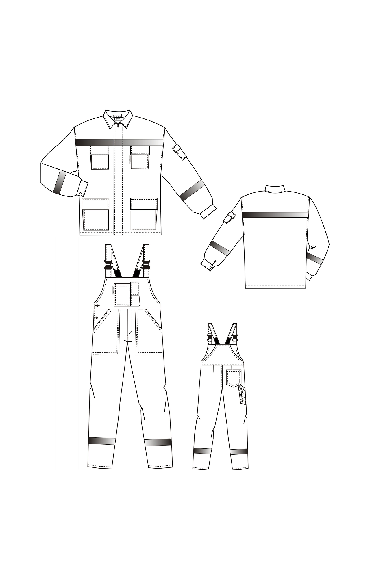65926 Костюм "Дорожник Флюр" с СВП  Летняя спецодежда  размер 44-46/158-164  - Вид №6