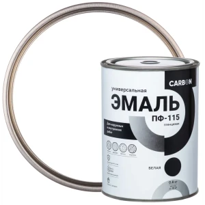 Эмаль ПФ-115 Carbon глянцевая цвет белый 0.8 кг 82739724 STLM-2155104