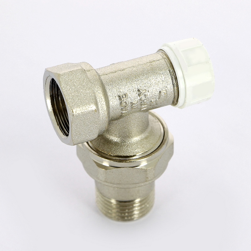 Вентиль НВ угловой для радиаторов обратный с разъемным соединением ITAP 1/2" 39612 - Вид №3