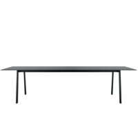 Salinero 1005 Стол с 4 стальными ножками и столешницей из цельного ламината HPL 300x100. Утопленные ножки. Et al. Salinero