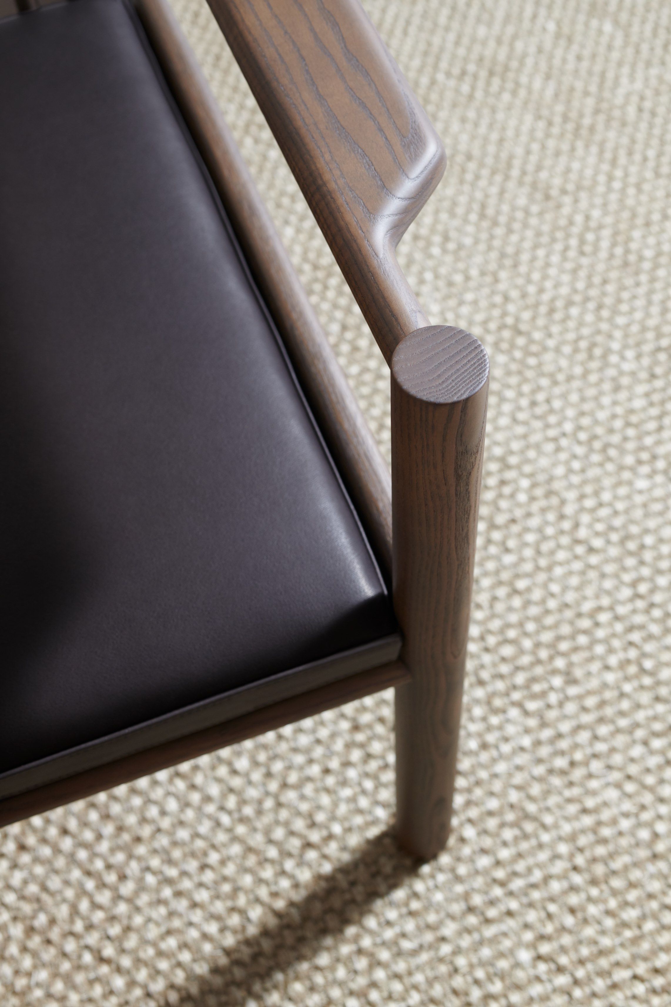 Кресло из ясеня и кожи с подлокотниками DE PADOVA Ava ARCH-00031083 - Вид №7