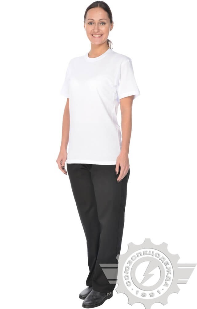 61108 Футболка "Престиж" белая  Одежда для официантов  размер M (48) Спецодежда  - Вид №9