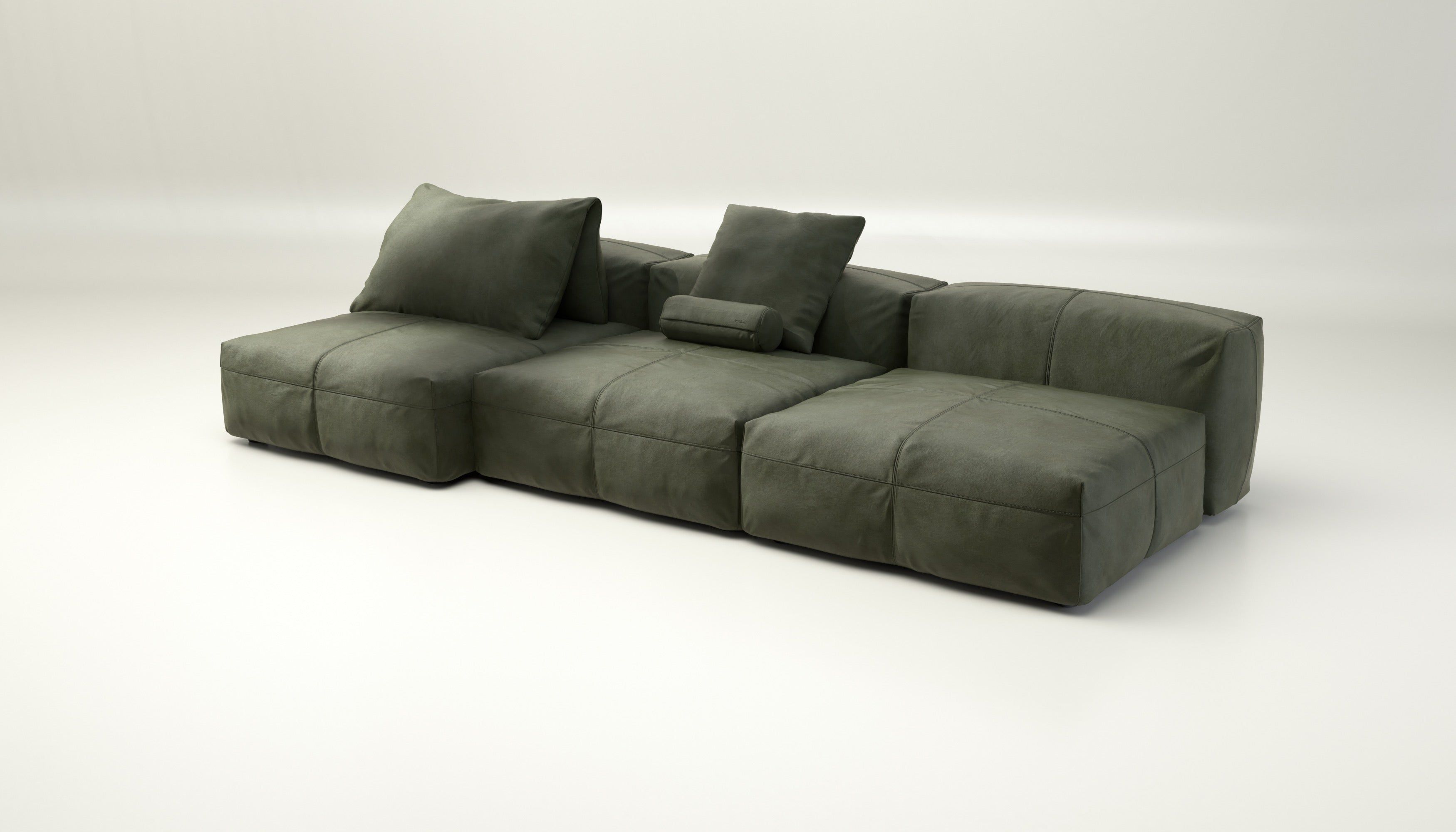 Модульный кожаный диван с полуостровом vetsak Leather ARCH-00143934 - Вид №2