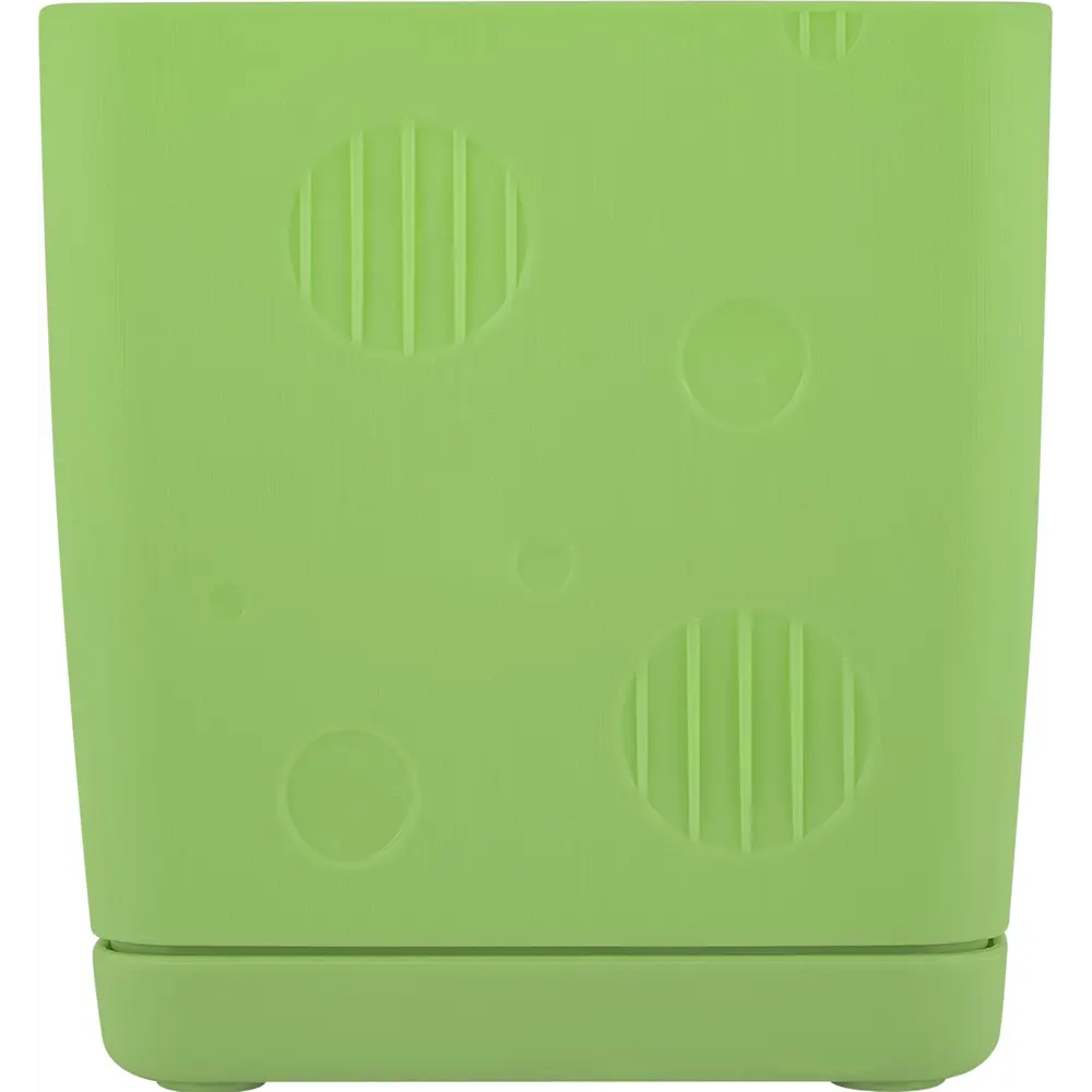 Горшок цветочный Engreen Microcosm 11.3x11.3x11.5 см v1.1 л пластик зеленый 85664747 STLM-2021518 INGREEN - Вид №1