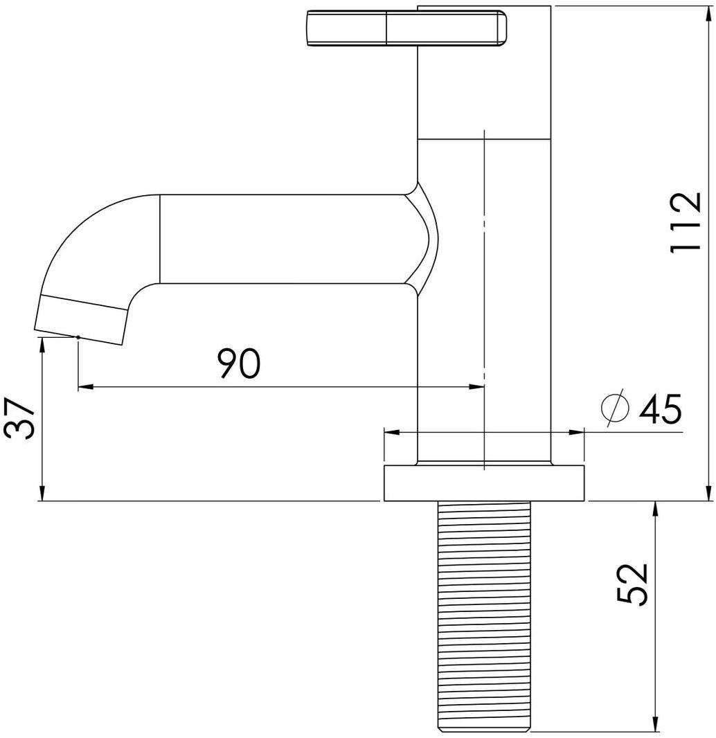 rvb Смеситель для раковины на столешнице с одним отверстием Polo club 4041.--.33 - Вид №2