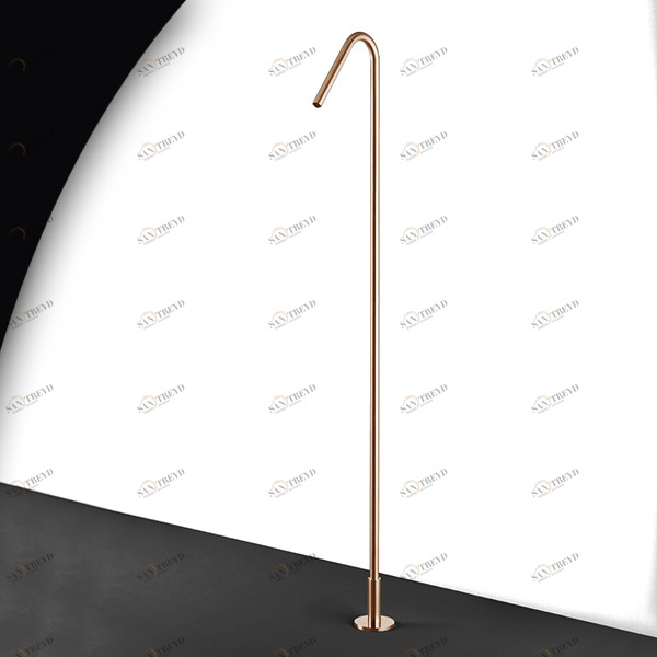 Излив напольный HIRO CHP2R розовое золото Radomonte