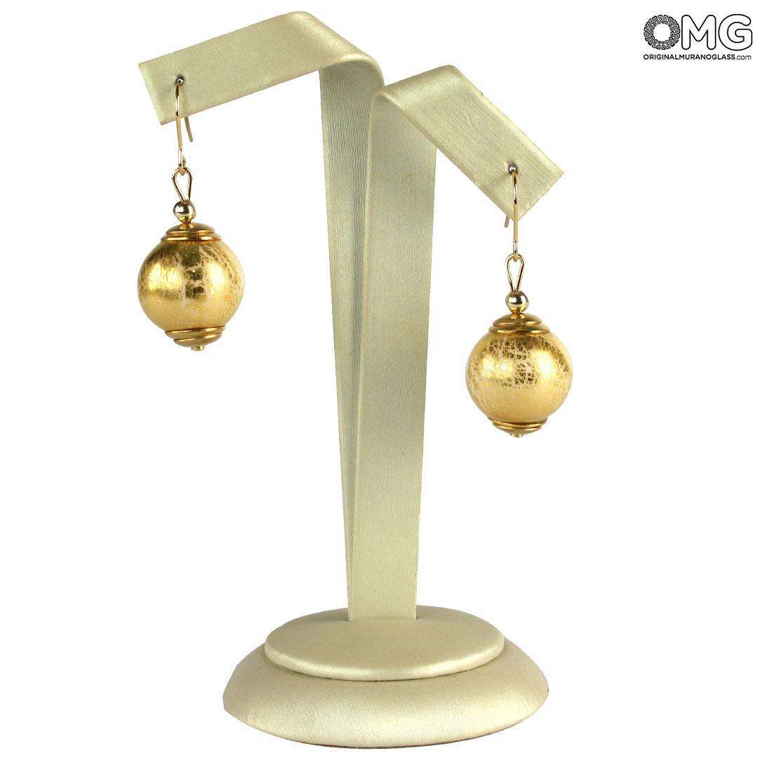 4666 ORIGINALMURANOGLASS Серьги Пенелопа - муранское стекло OMG 1 см  - Вид №1