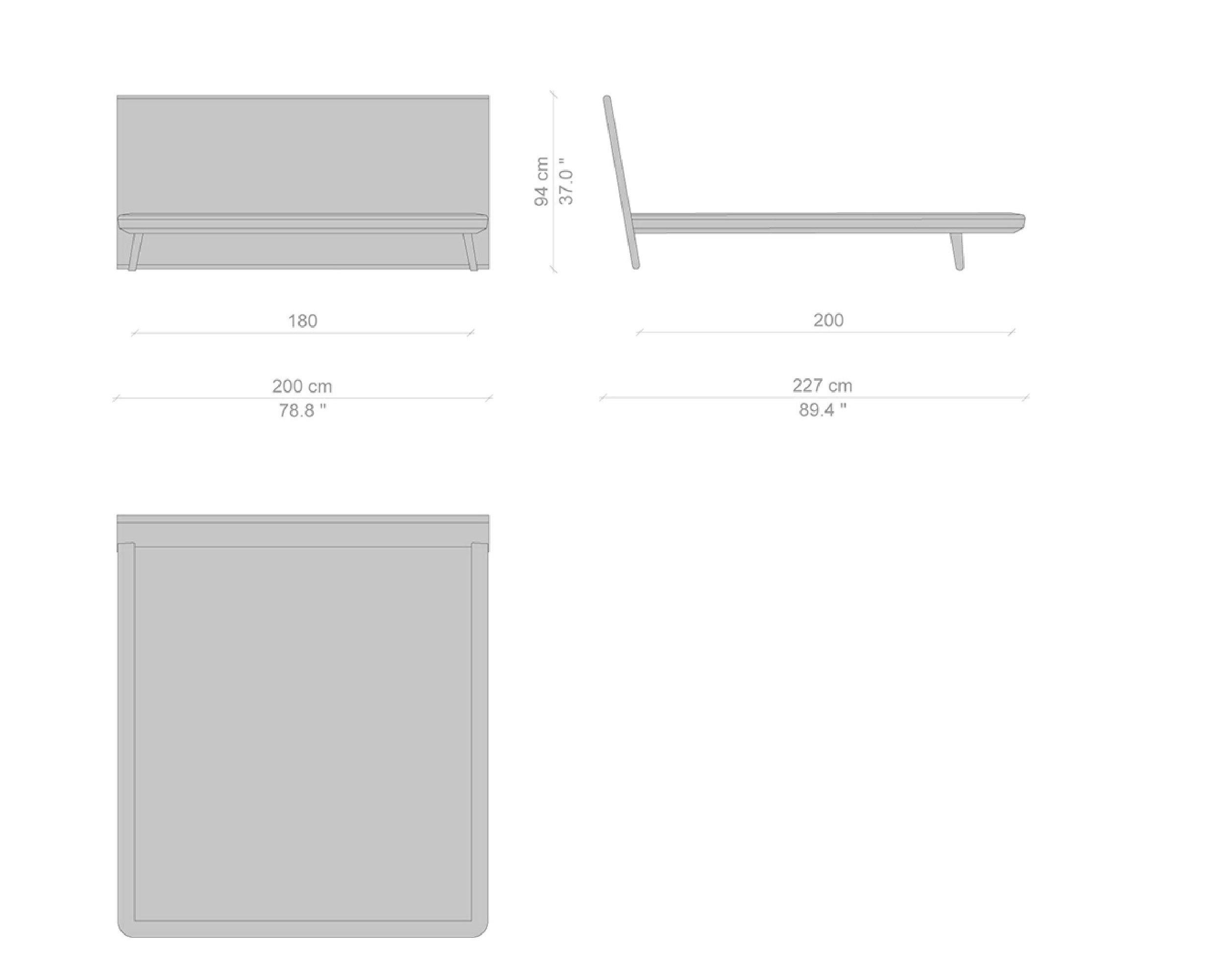 Кровать с изголовьем из ясеня CASSINA ACUTE ARCH-00017163 - Вид №12