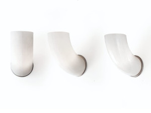 Настенный светильник из дутого стекла