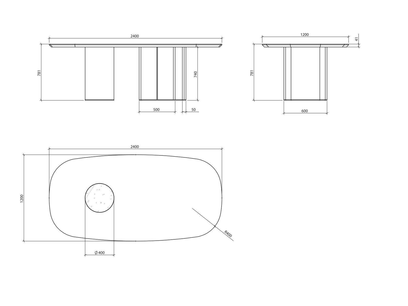 Деревянный овальный стол Laskasas Essence ARCH-00022522 - Вид №5