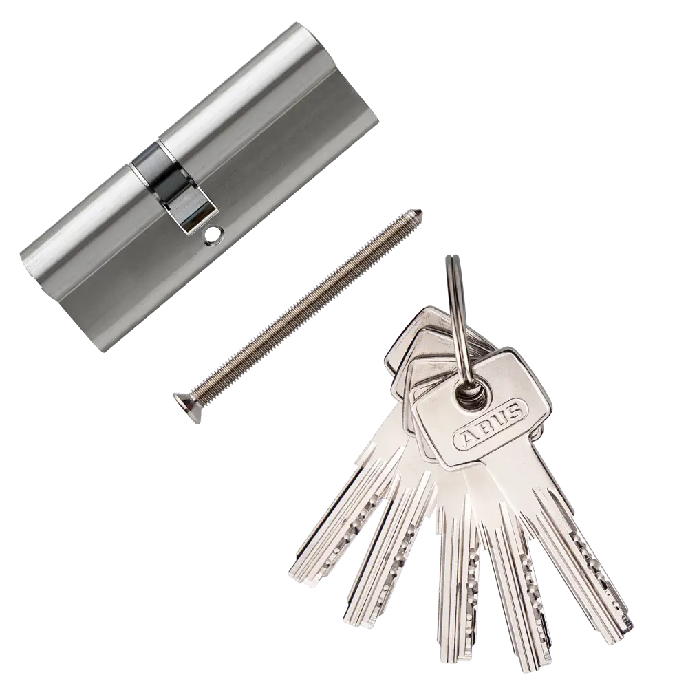 Цилиндр Abus 40х50 мм, ключ/ключ, цвет никель 82389975 STLM-2147068 D6 - Вид №1