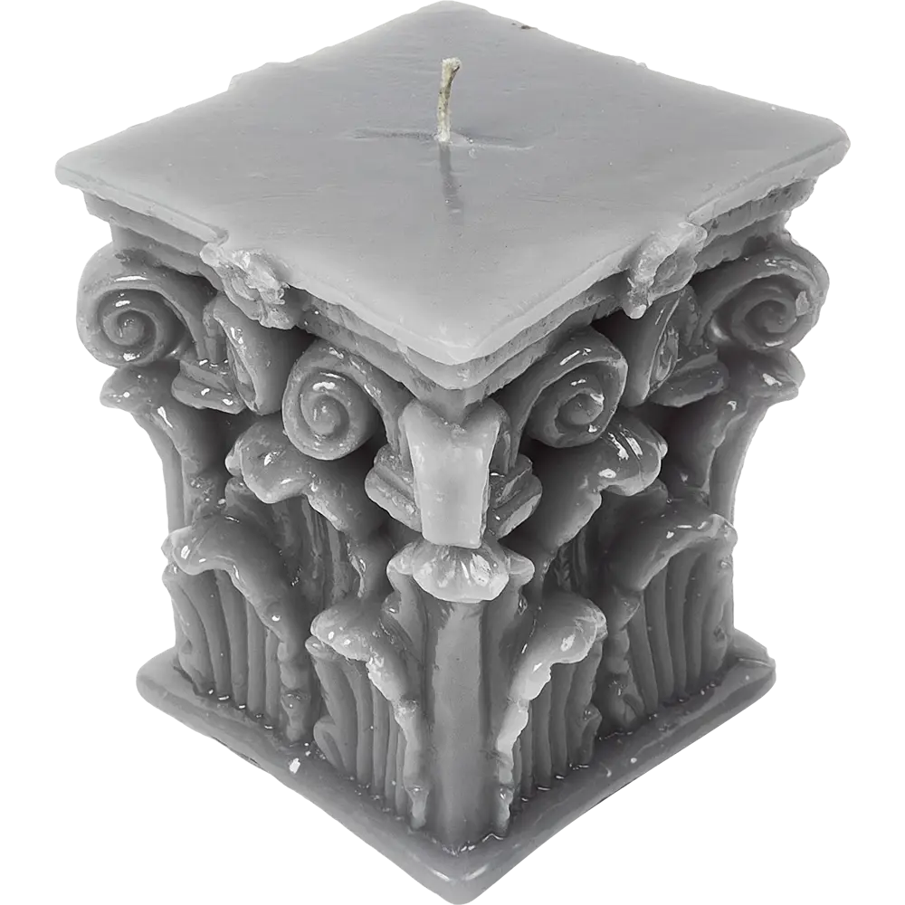 Свеча парафиновая Челентано серая EVIS STLM-2155380