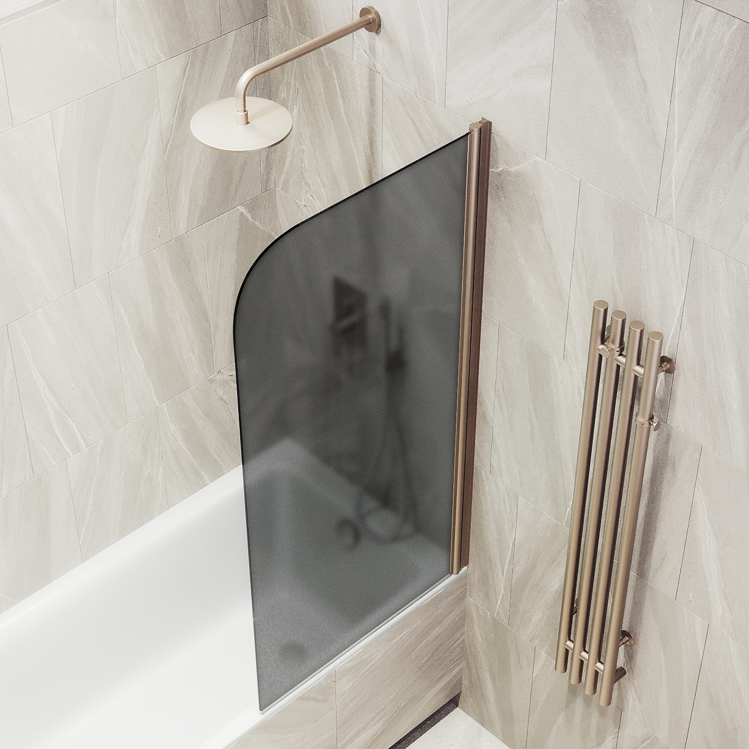 ST-619-2 Душевое ограждения на борт вынны Public Steel Россия 