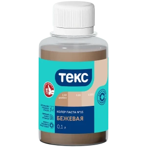 Колер паста Текс Универсал 0.1 л цвет бежевый 89344651 STLM-2196511