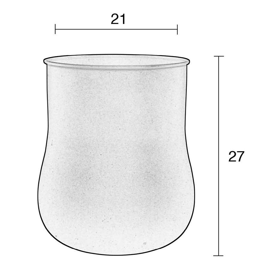 Ваза Blob XL черная Zuiver 8200019 - Вид №4