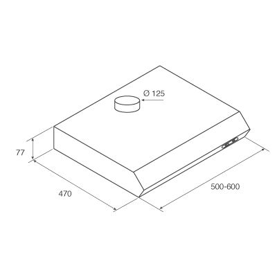 1106535 Вытяжка подвесная Jetair LIGHT WH/F/50 белый/прозрачный STDN-0124741 - Вид №8