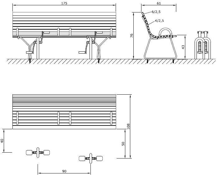 Euroform W Деревянная скамья с педалями  35p, 35fp  - Вид №5