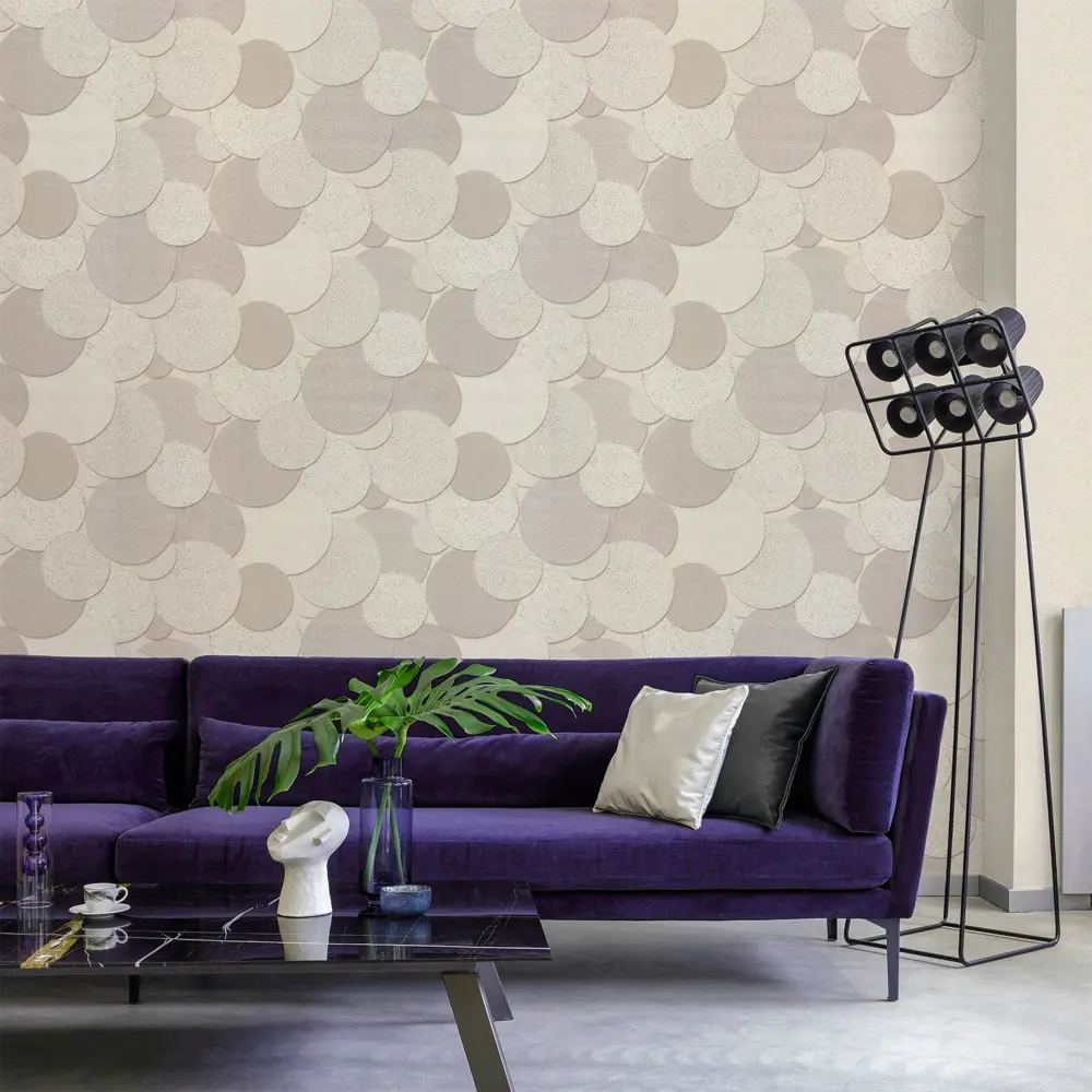 Обои виниловые Wall Decor Авалон бежевые 1.06 м 75101-22 88487075 STLM-2040837 - Вид №2