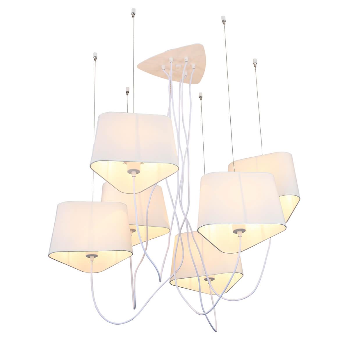 Люстра подвесная белая 6 ламп ST Luce Ambrela SL1110.503.06 ST LUCE ДИЗАЙНЕРСКИЕ, AMBRELA 00-3834378 Белый  - Вид №1