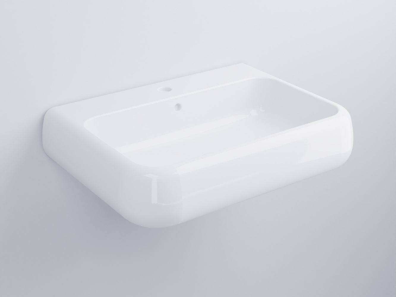 SHLS66-BL Раковина подвесная на стену 66 cielo Shui Ceramica Cielo