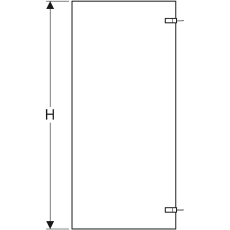 500.921.00.5 Душевая боковая перегородка IDO Design Geberit  - Вид №3